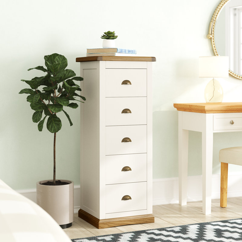 Brambly Cottage Narrow 5 Drawer Chest of Drawers & Reviews Wayfair.co.uk